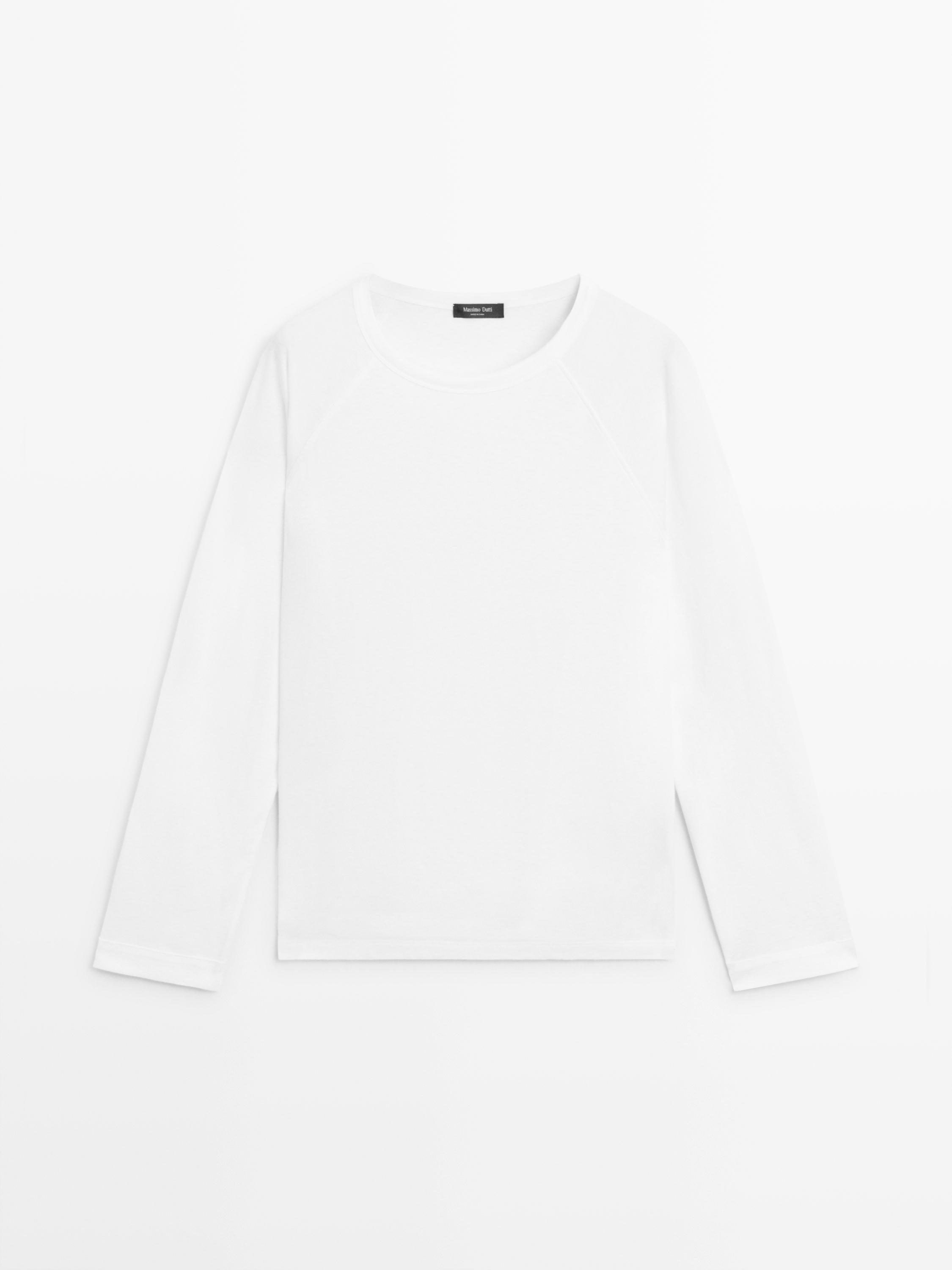 T-shirt à manches longues 100 % coton